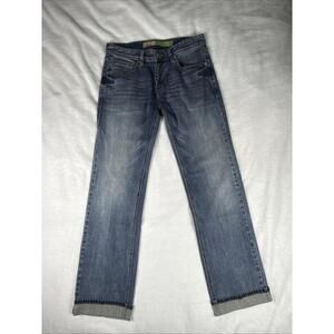 Rock & Roll Denim Vintage '46 Pistol Straight Men's 32x34 Cuffed Inseam 33"